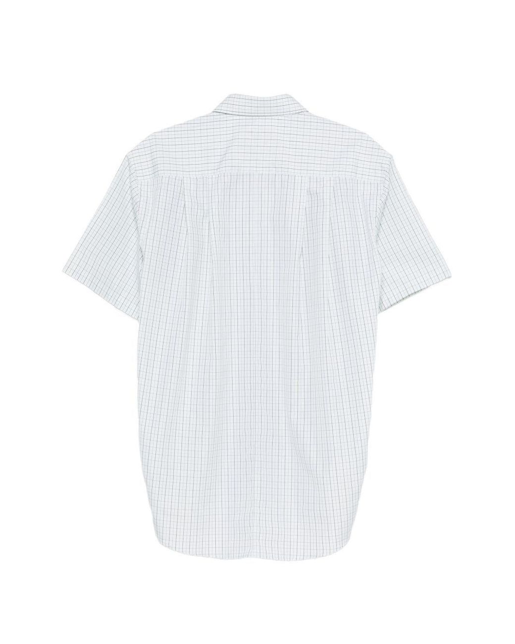 NAMACHEKO White Cordelia Checked Shirt for men