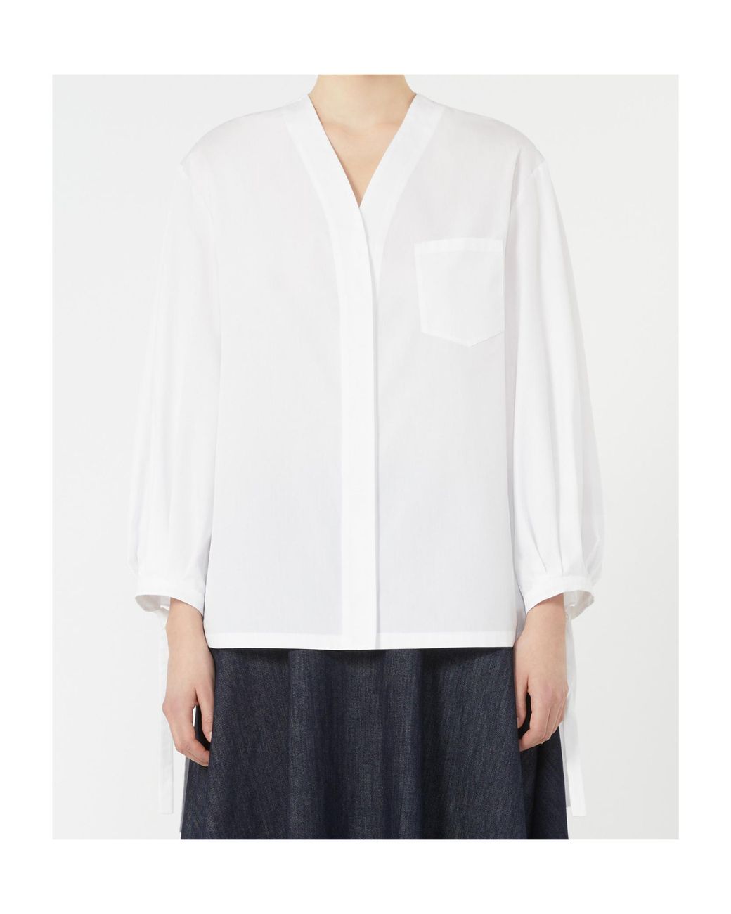 Max Mara White 'S Oro Long Sleeved Shirt