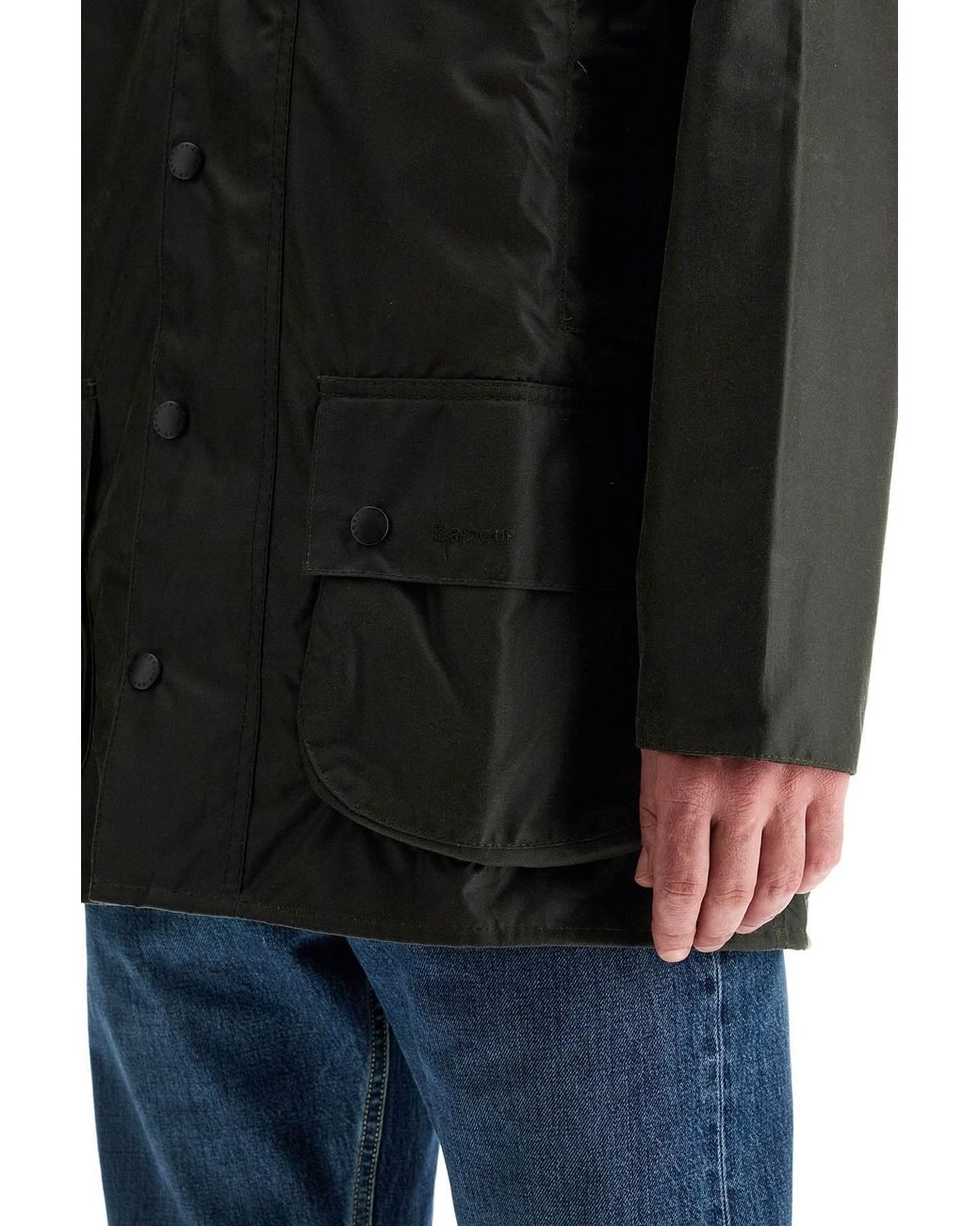 Barbour Blue Beaufort Wax Jacket for men