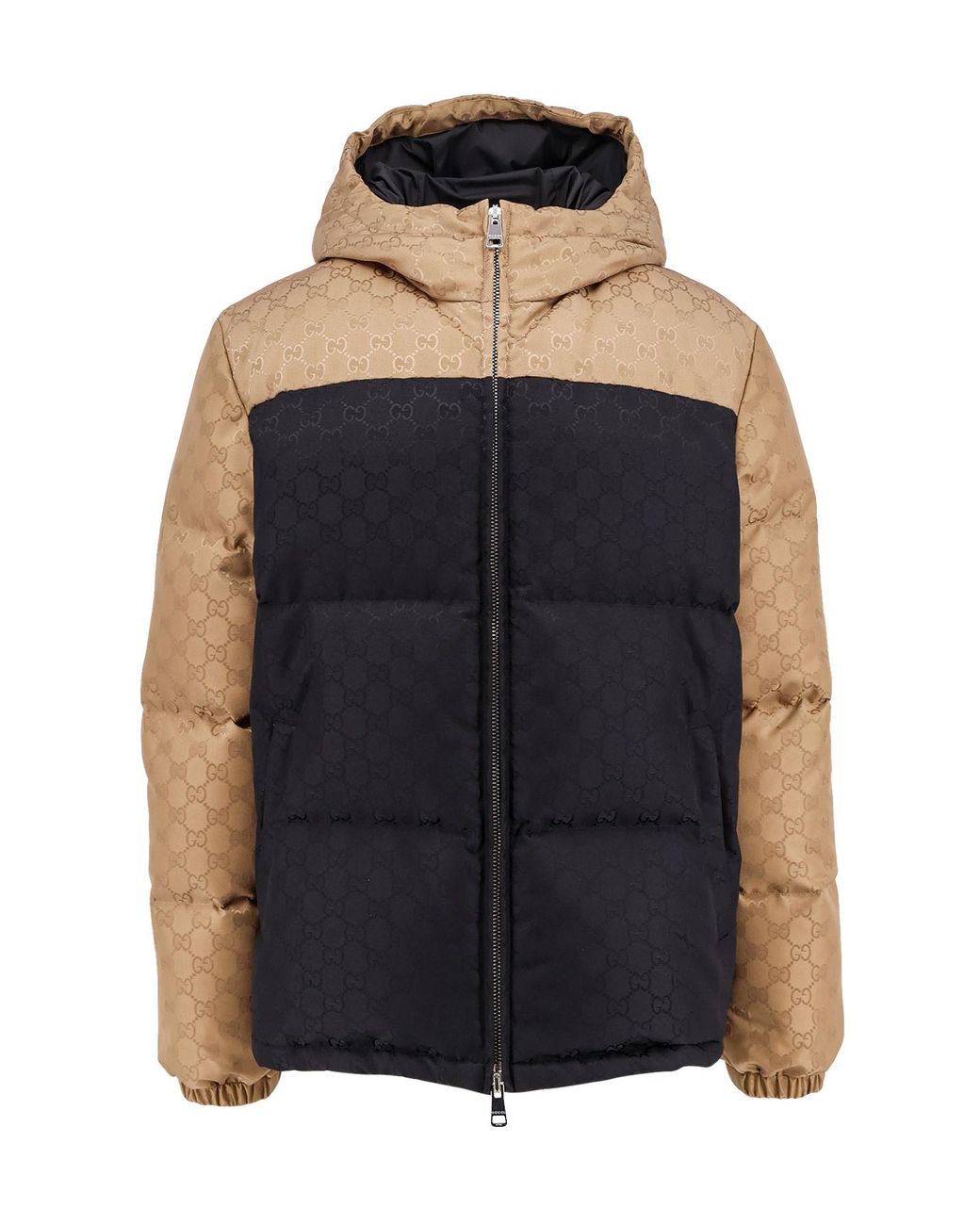 Gucci Black Two-Toned Padded Jacket for men