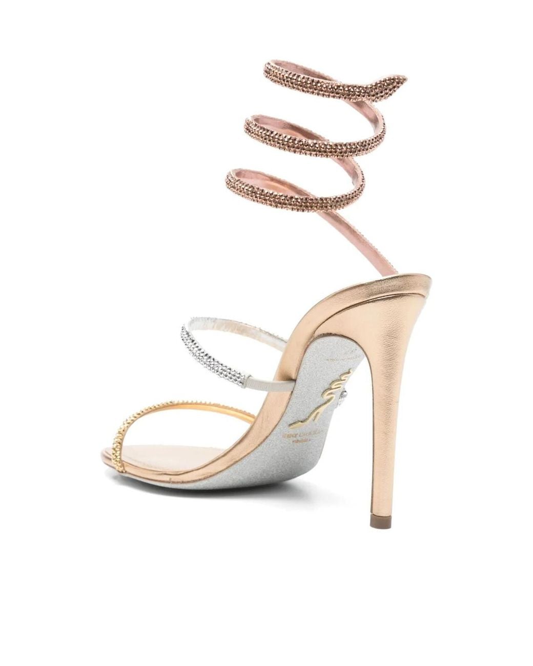 Rene Caovilla Metallic René Caovilla Cleo Embellished Sandals