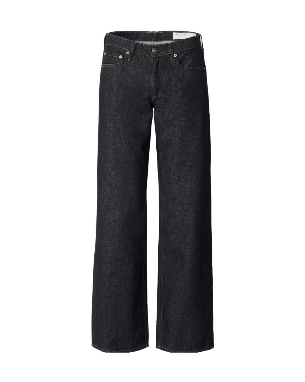 Rag & Bone Blue Straight-Leg Jeans