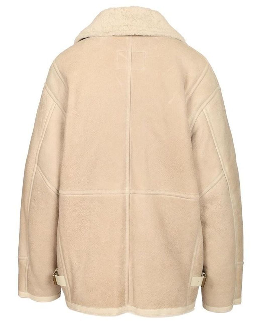 Isabel Marant Natural Adelina Shearling Coat