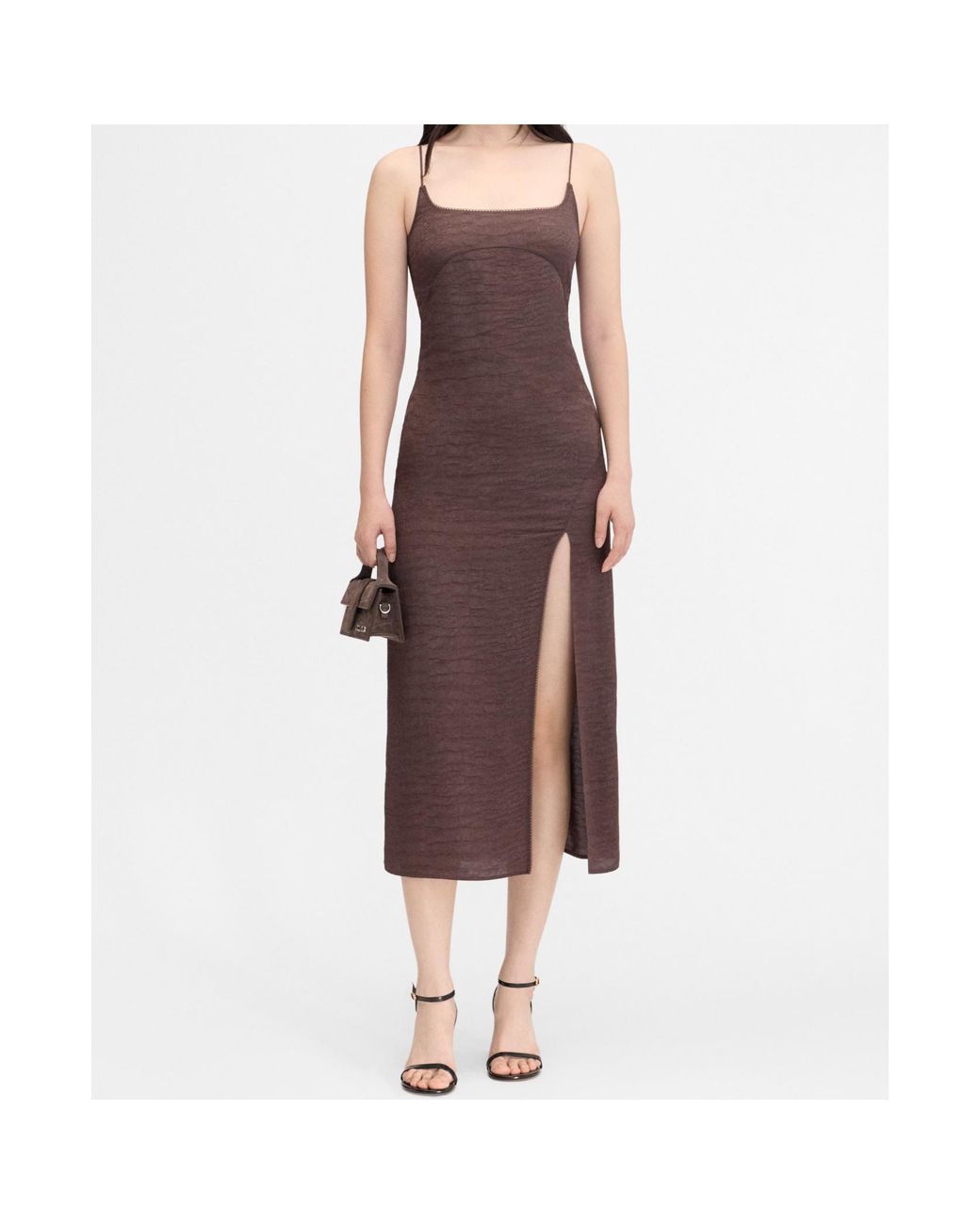 Jacquemus Brown The Notte Dress