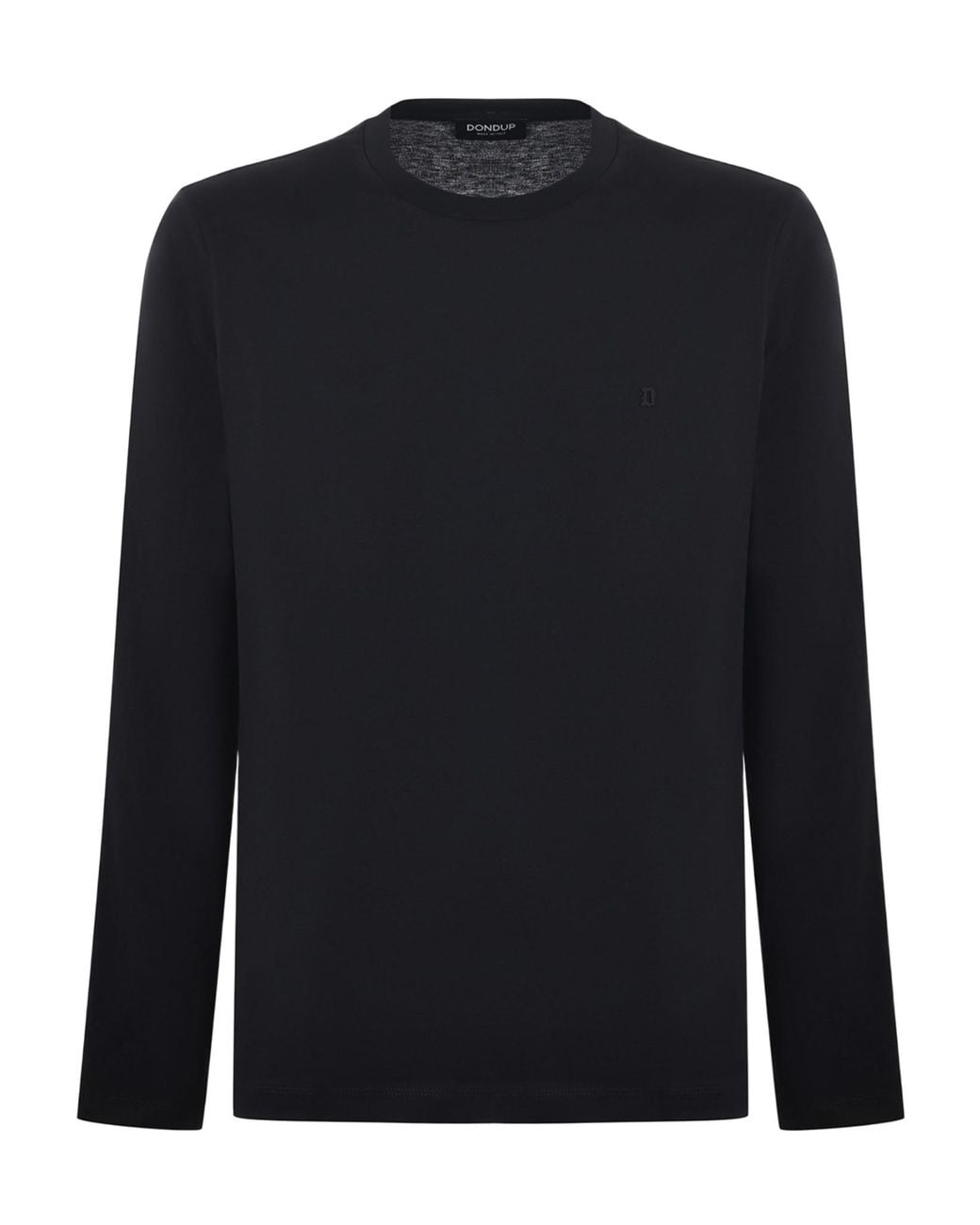 Dondup Blue Ribbed Crewneck T-Shirt for men