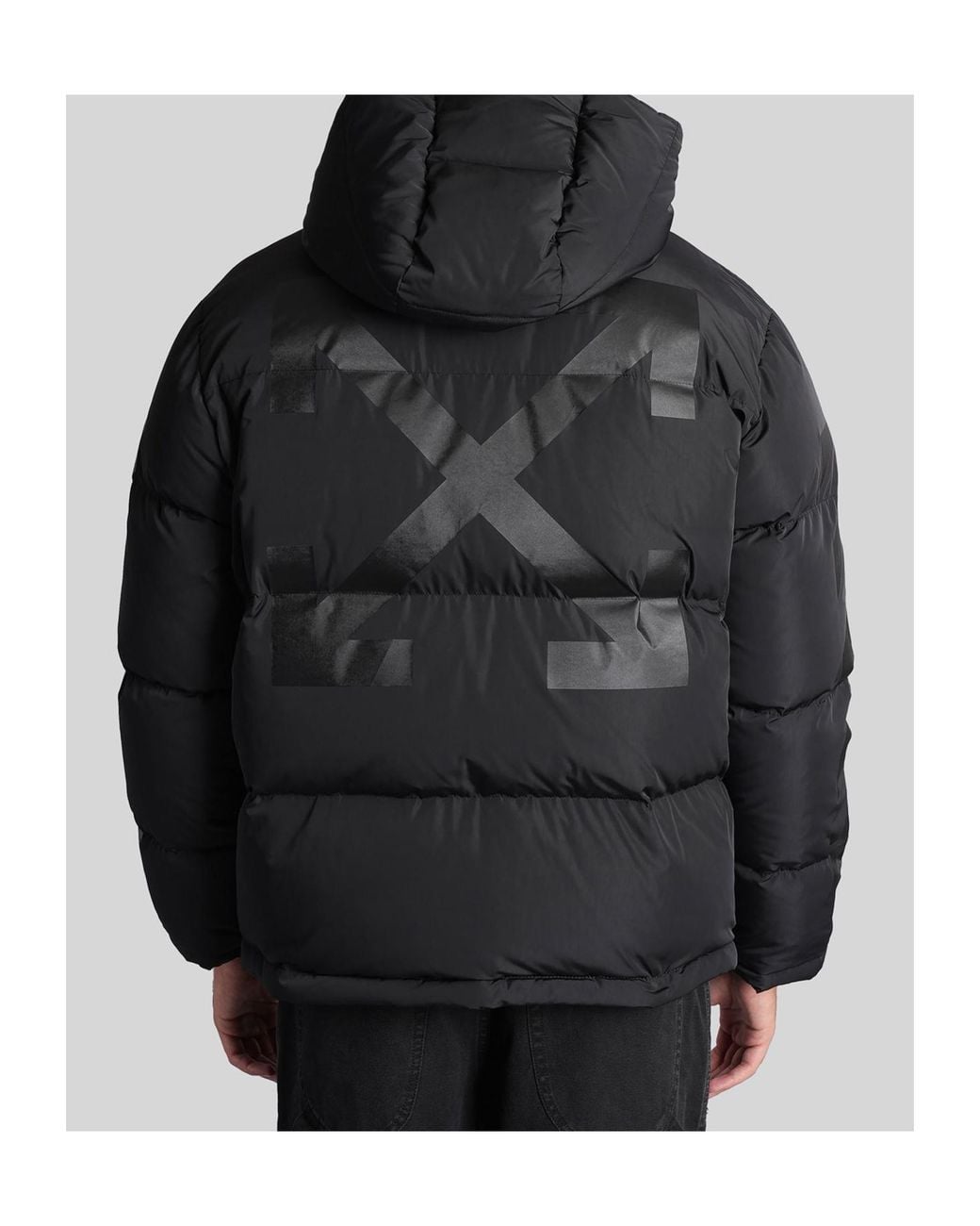 Off-White c/o Virgil Abloh Black Zip-Up High Neck Jacket for men