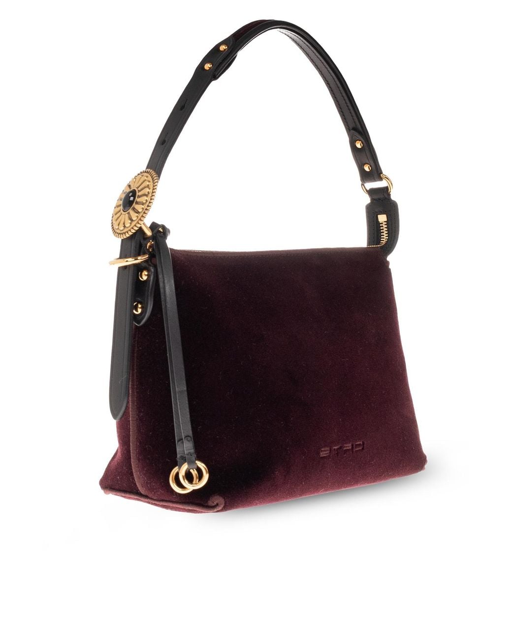 Etro Purple Logo Shoulder Bag