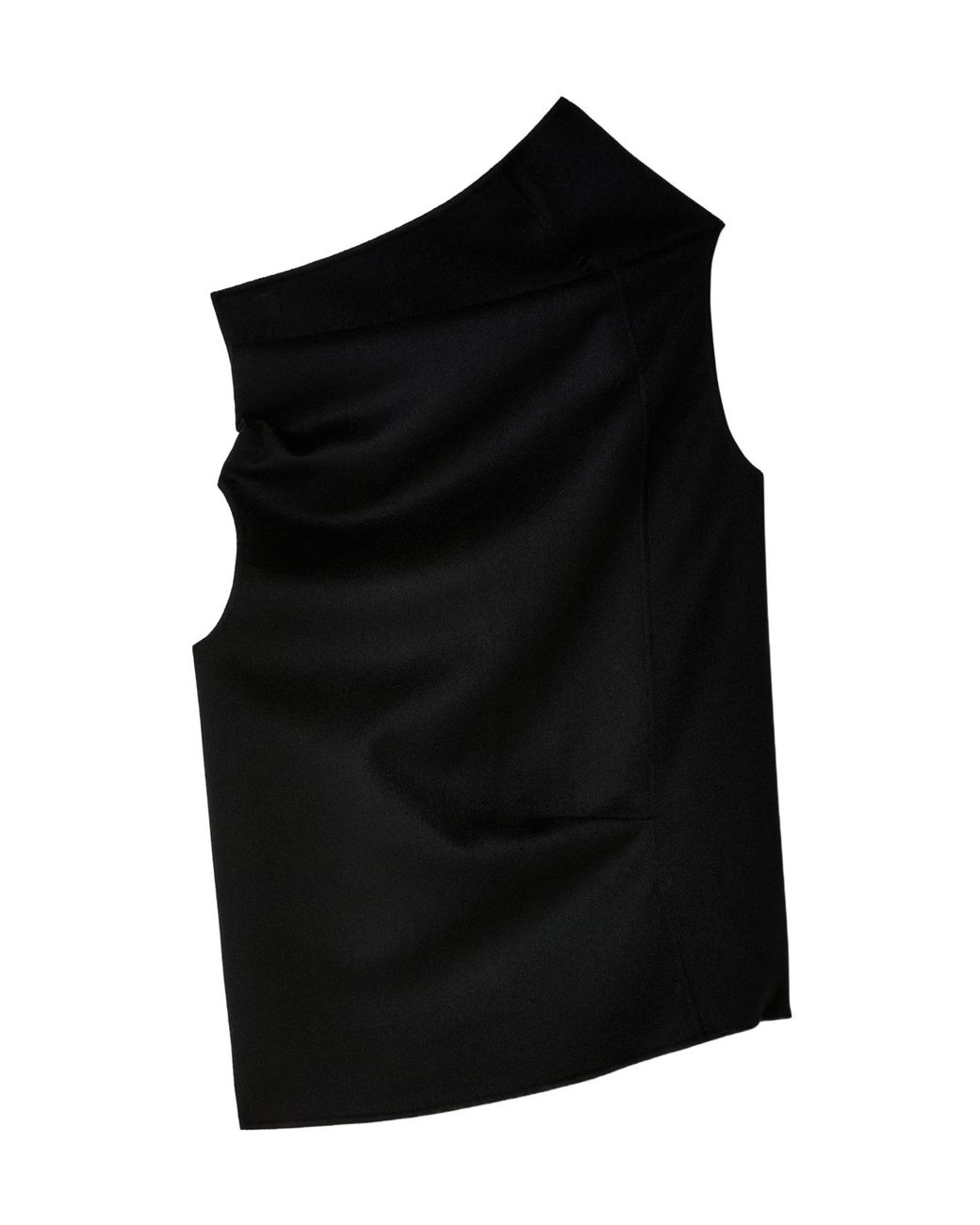 The Row Black Asymmetrical Top