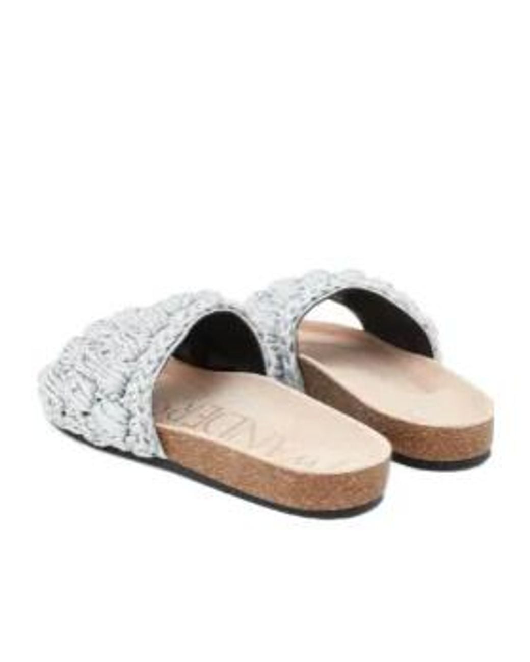 J.W. Anderson White Braided Flat Sandals