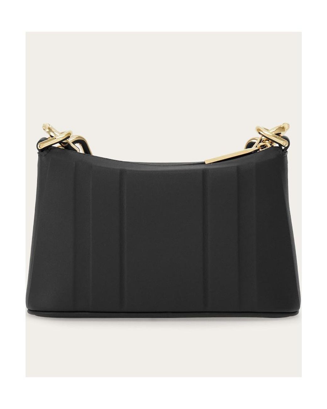 Ferragamo Black Logo Handbag
