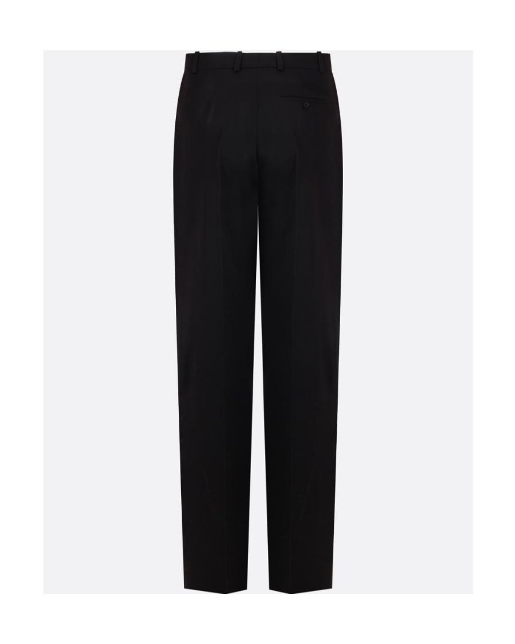 Balenciaga Black Twill Oversized Pants