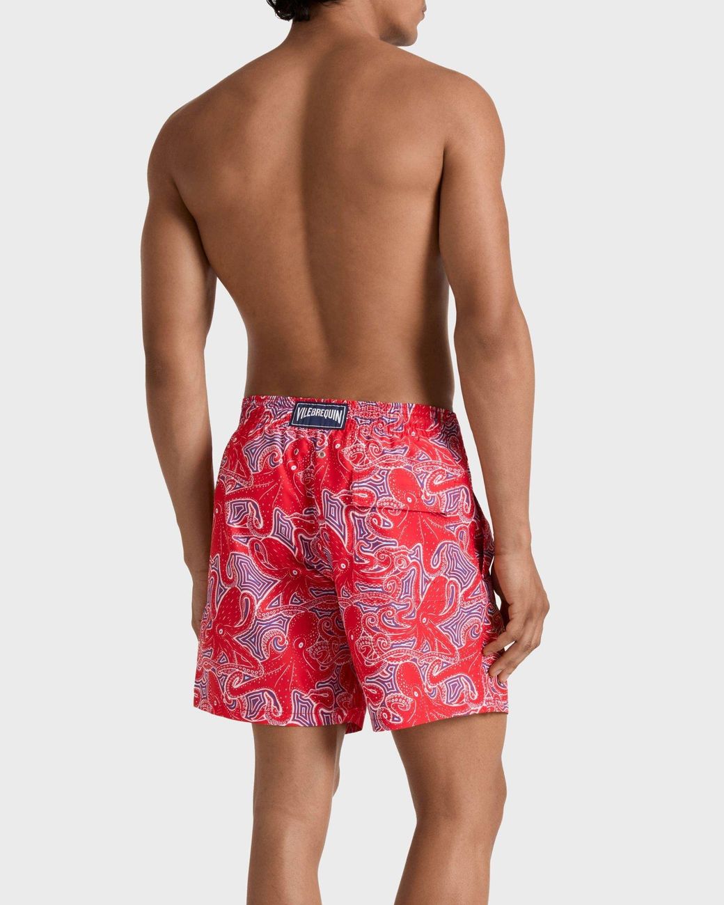 Vilebrequin Red Moorea Hypnoptocus Swim Shorts for men