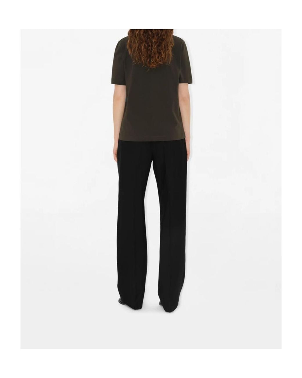 Burberry Black Ekd-Motif Crewneck T-Shirt