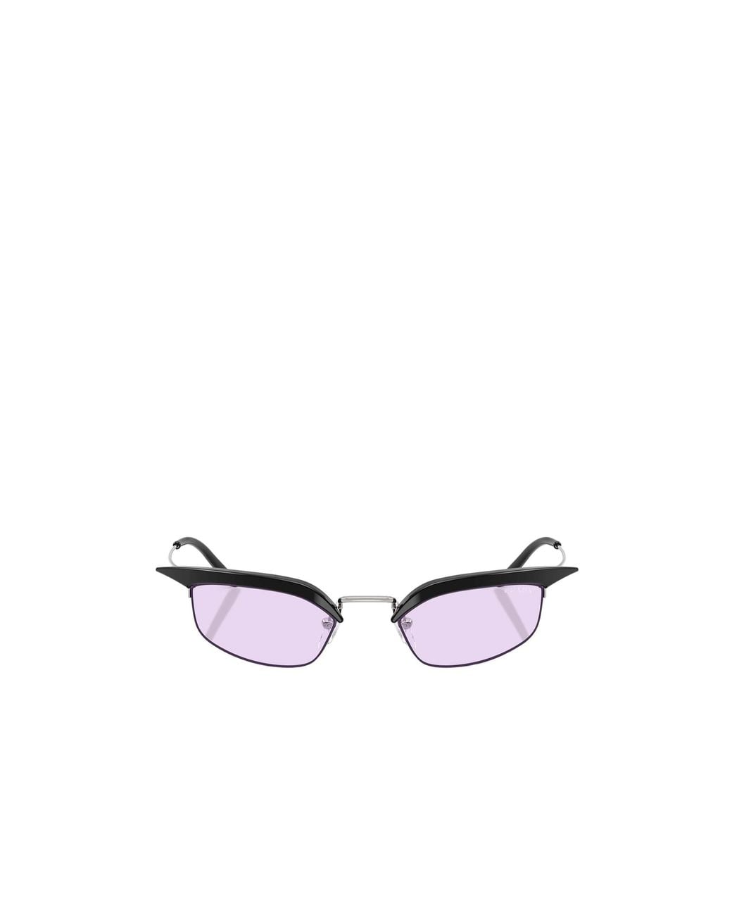 Prada Metallic Eyewear Cat-Eye Sunglasses