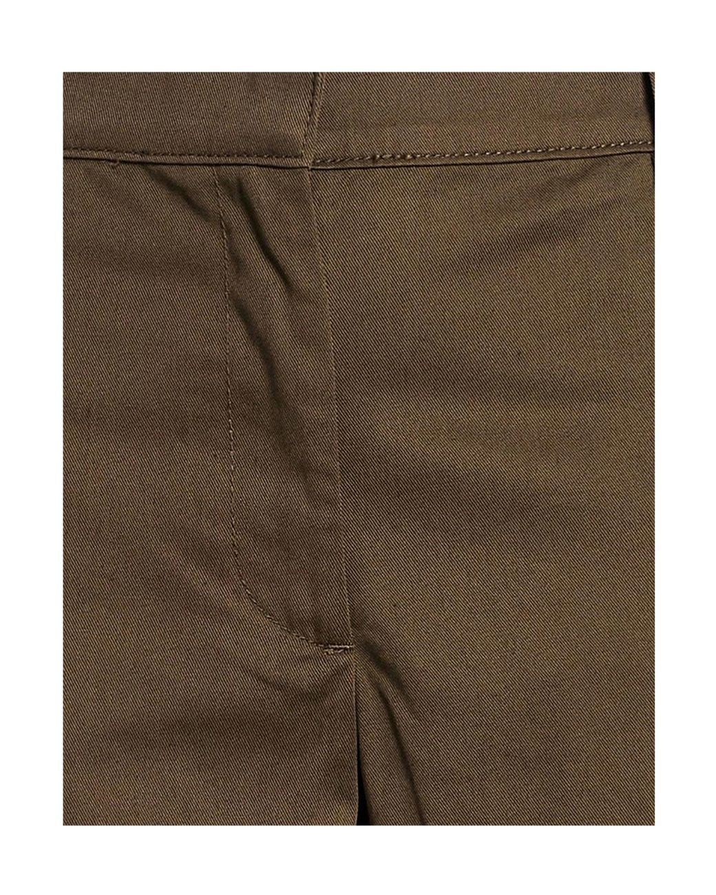Tory Burch Brown Plain Colour Casual Trousers