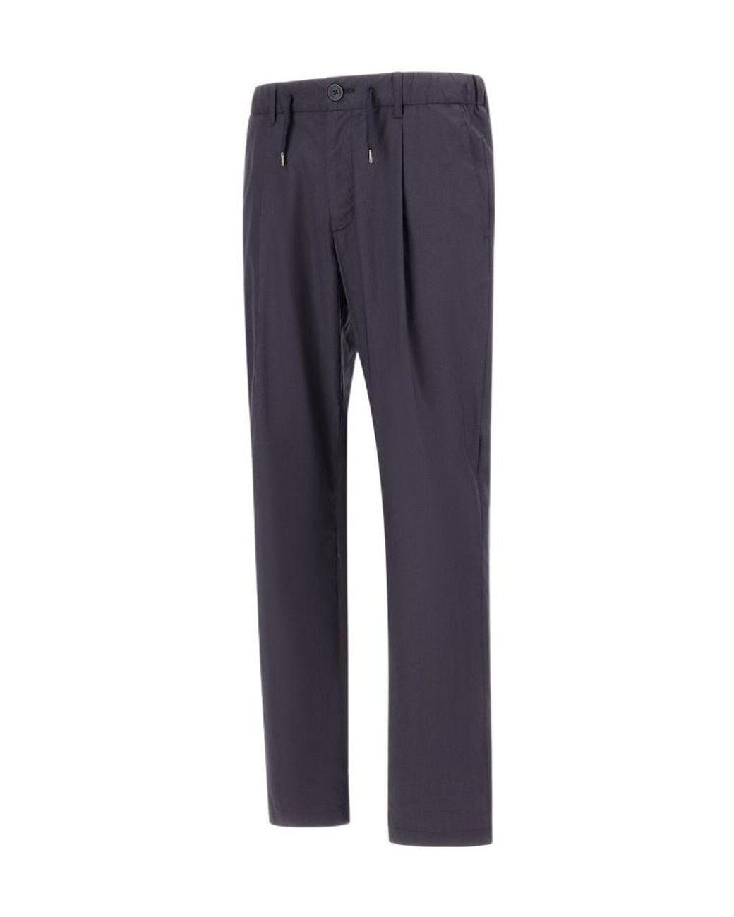 Herno Blue Logo Casual Pants for men
