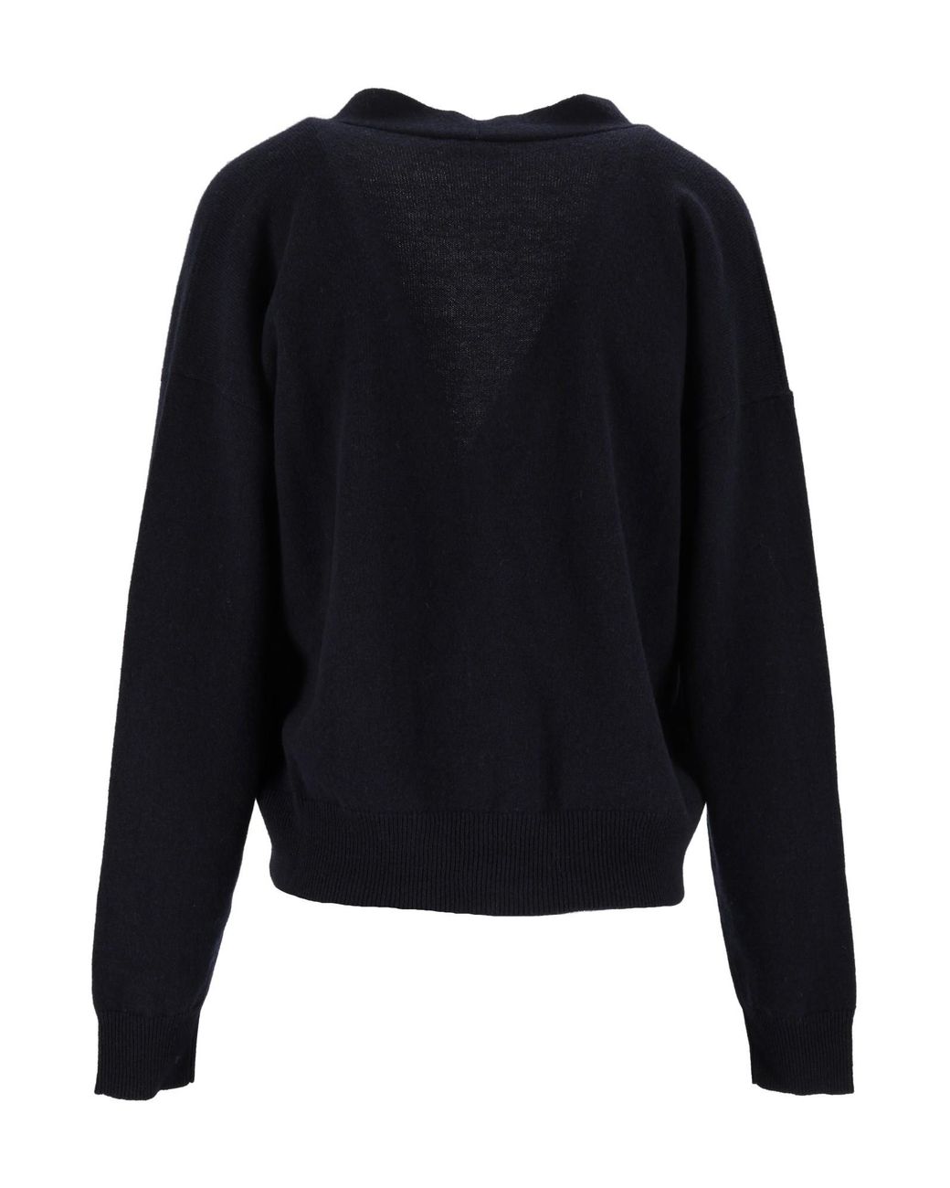 Peserico Black V-Neck Button-Up Cardigan
