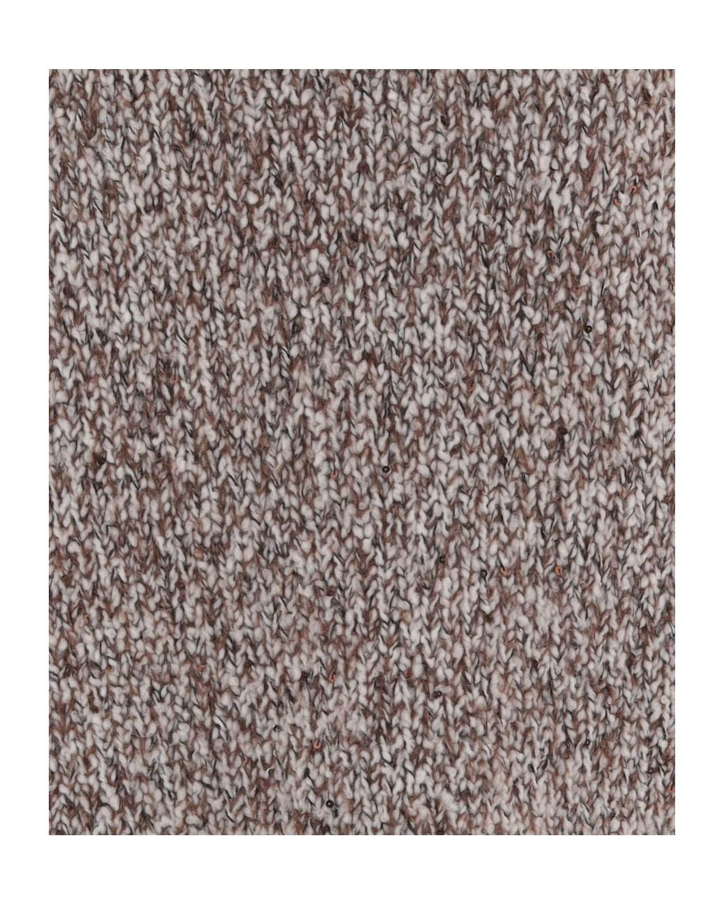 Bruno Manetti Gray Mélange Crew-Neck Knitted Sweater