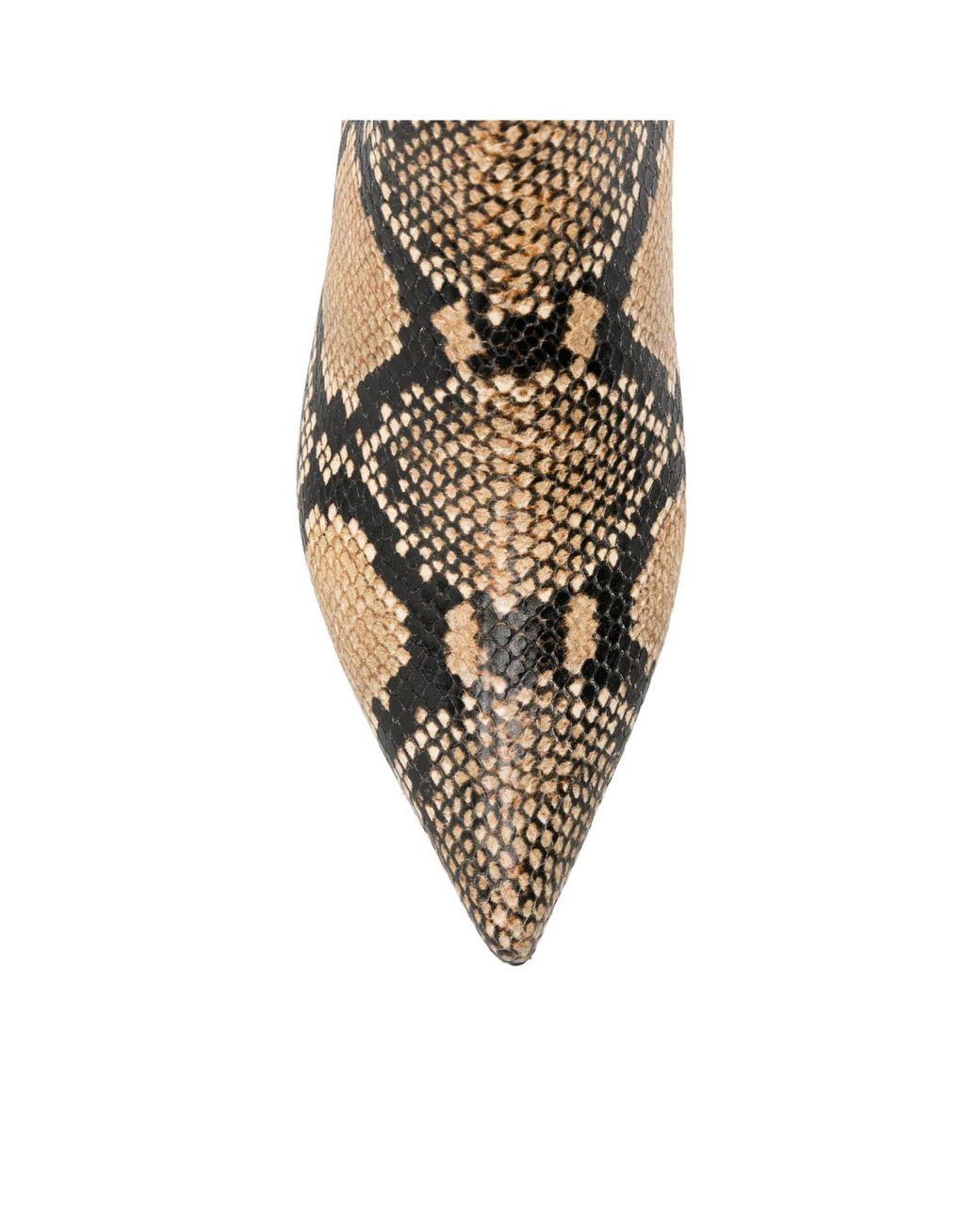 Aeyde Natural Sofie Snakeskin-Effect Leather Ankle Boots