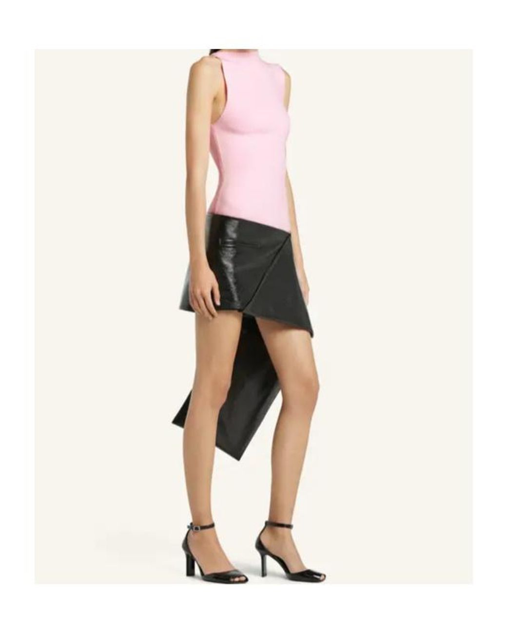 Courreges Pink Side-Slit Top