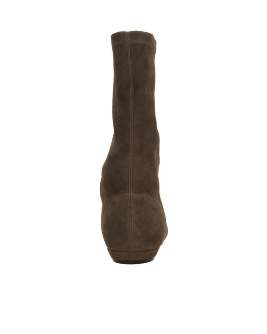The Row Brown Cindy Stretch Suede Ankle Boots