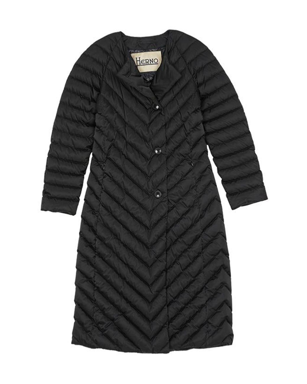 Herno Black Quilted Down Jacket