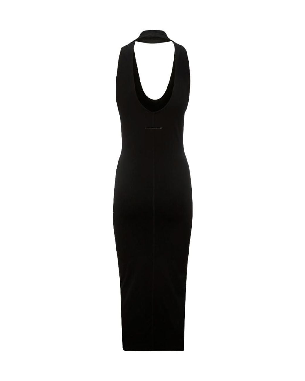 MM6 by Maison Margiela Black Sleeveless Midi Dress
