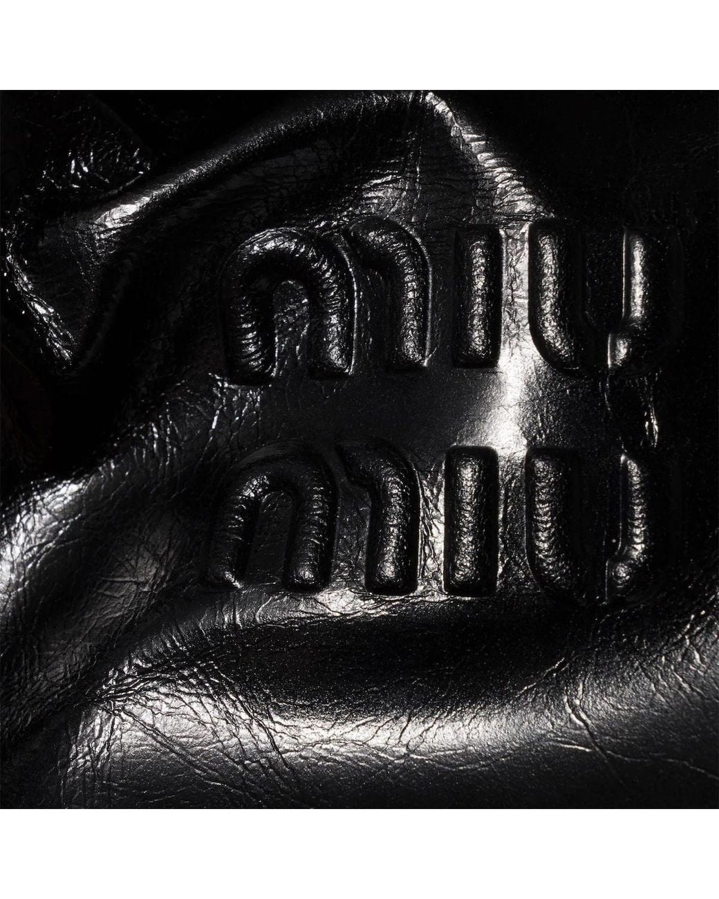 Miu Miu Black Shiny Leather Bag
