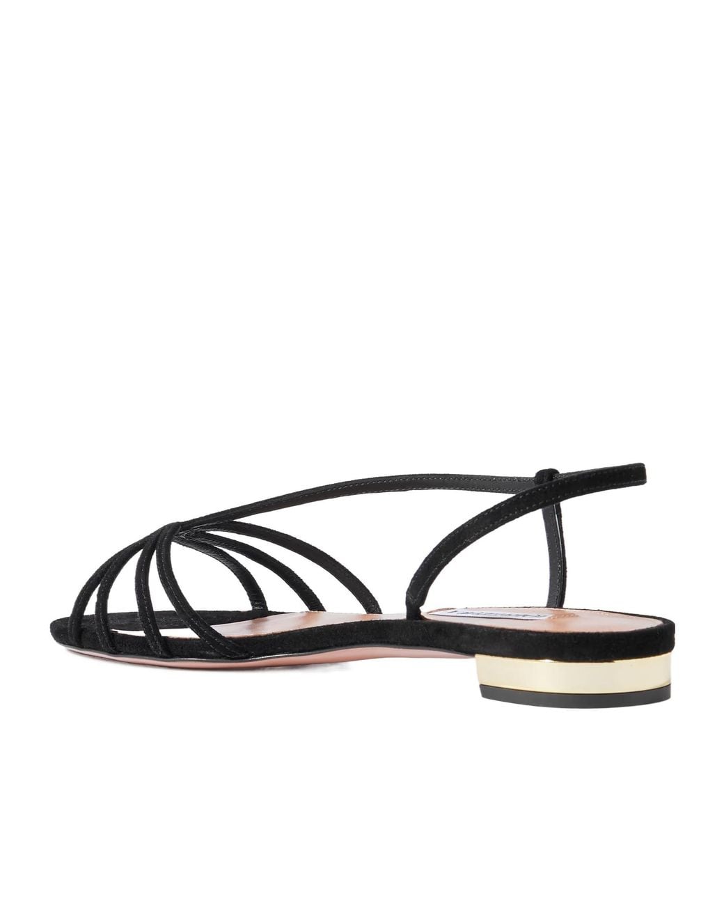 Aquazzura Multicolor Suede Slingback Sandals