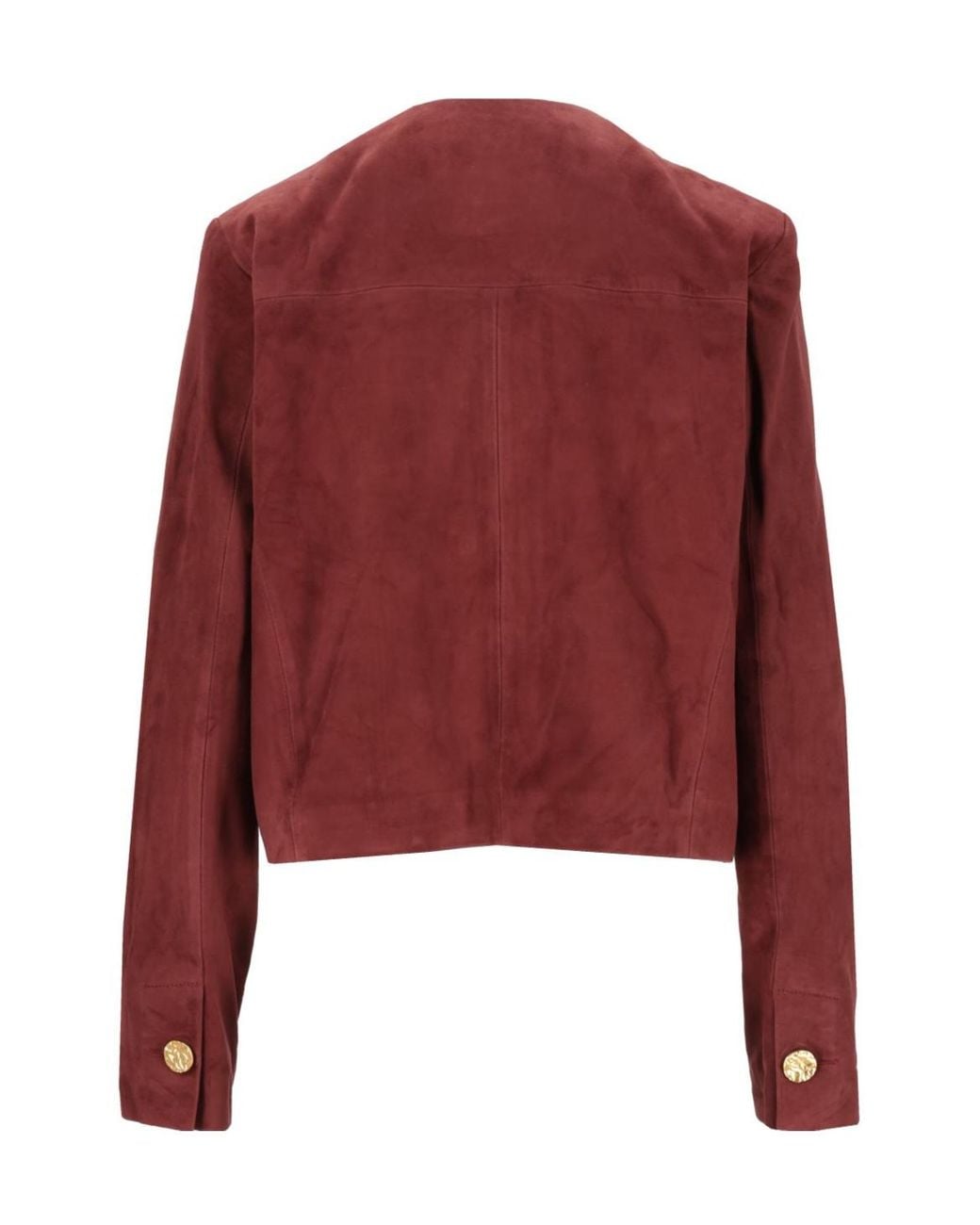 Arma Red Lorenne Goat-Suede Jacket