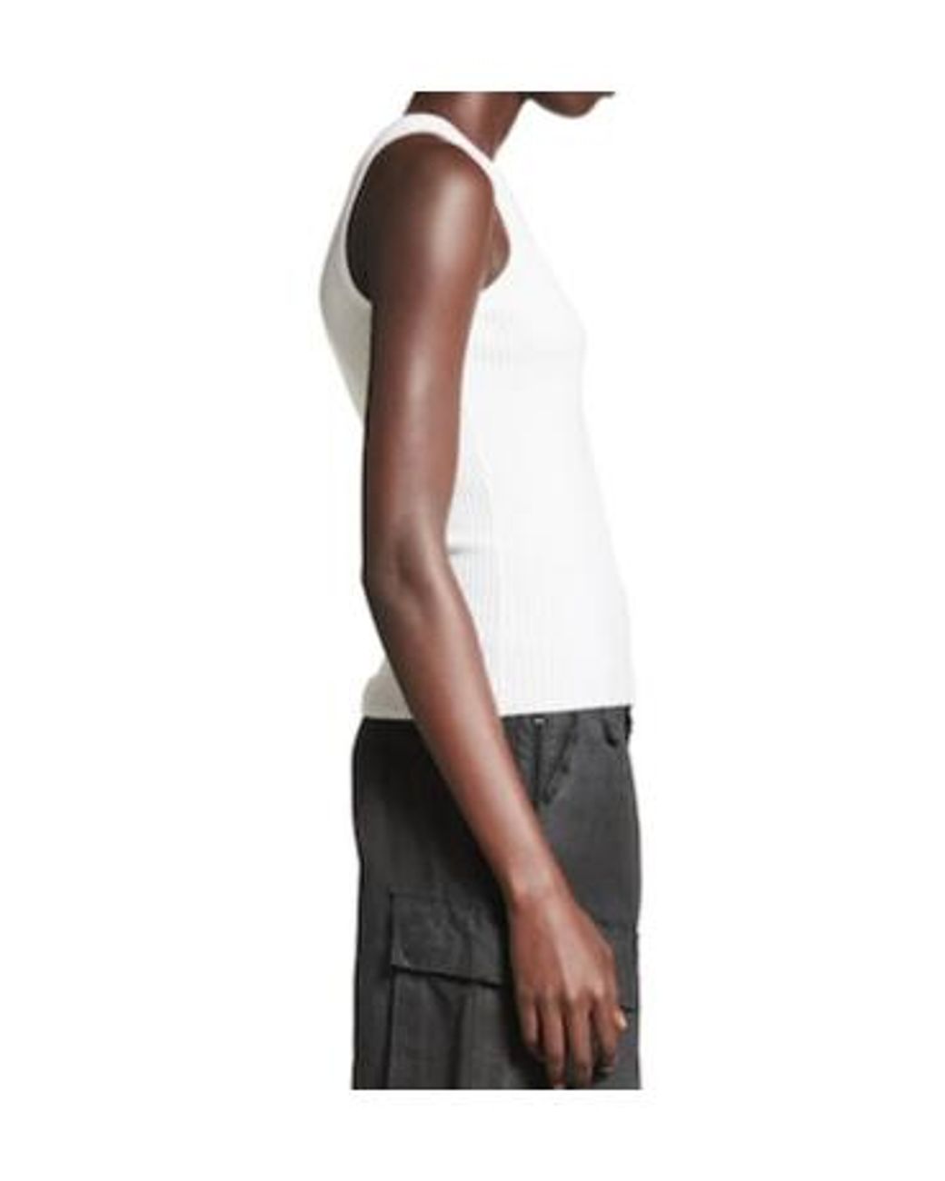 Balenciaga White Knitted Tank Top