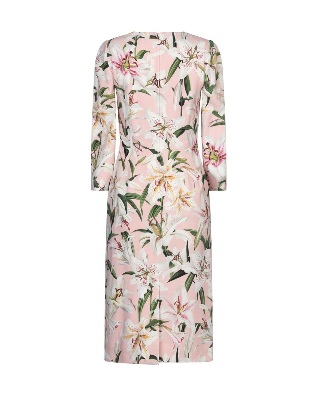 Dolce & Gabbana White Floral Print Dress