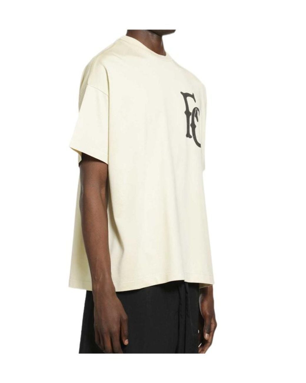 Fear Of God White Logo-Detail T-Shirt for men