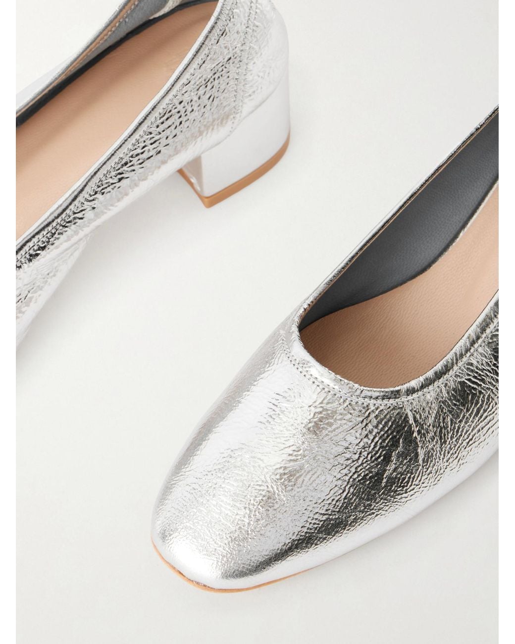 Maryam Nassir Zadeh White Leather Ballet Flats