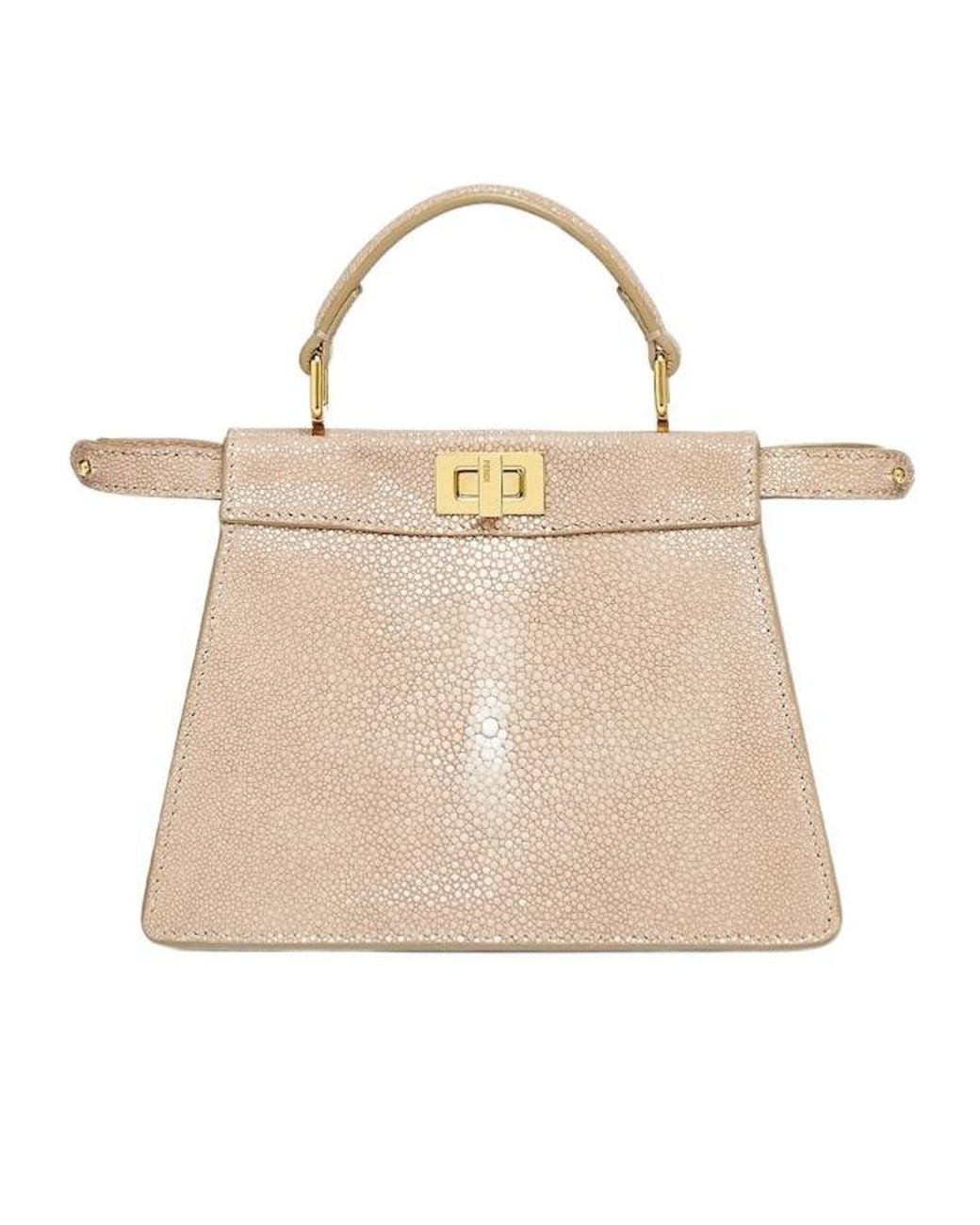 Fendi Natural Dove Stingray Leather