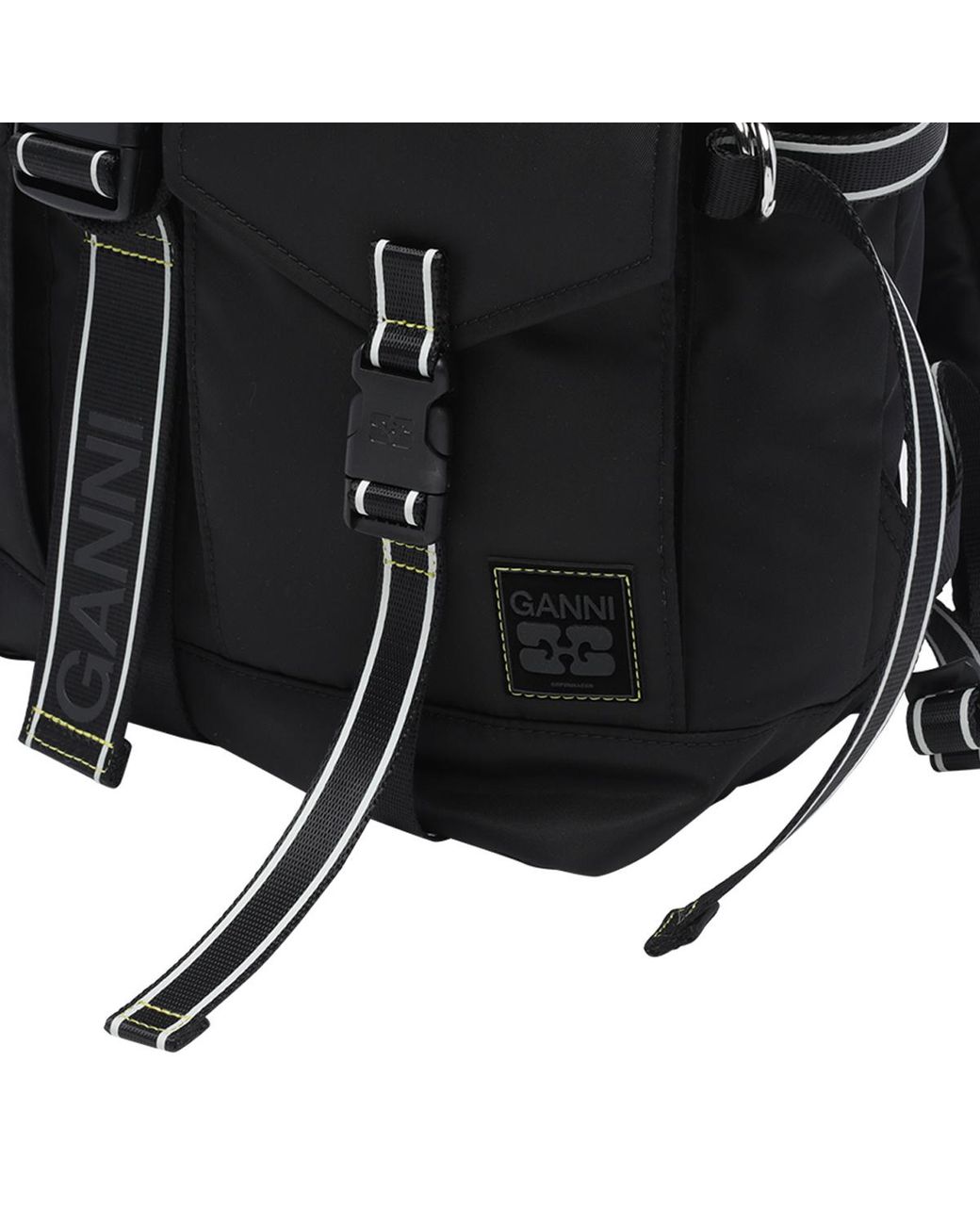 Ganni Black Re Tech Sport Nylon Backpack