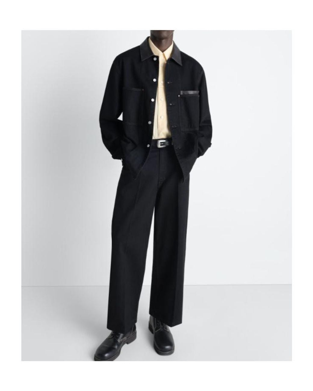 Lemaire Blue Workwear Overshirt for men