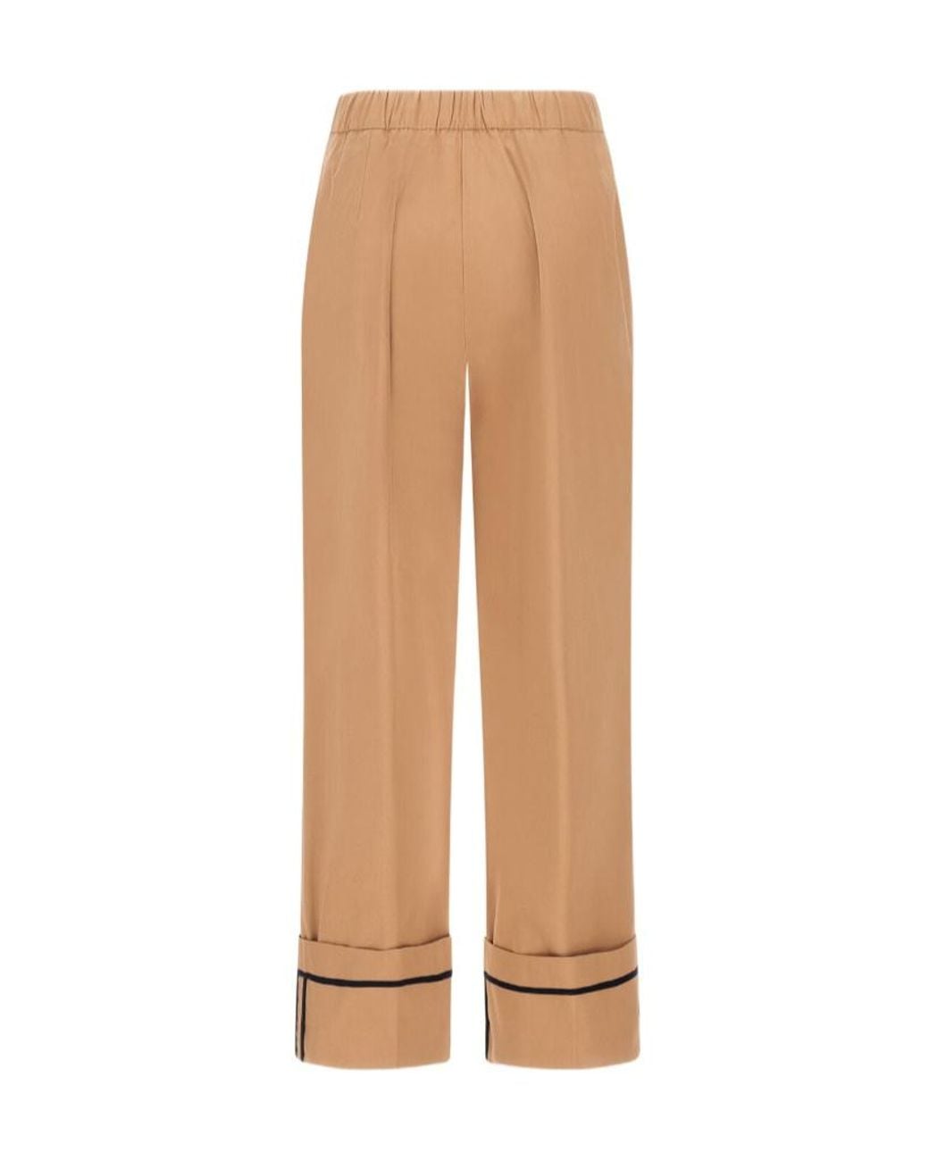 Herno Natural Elasticated Waistband Trousers