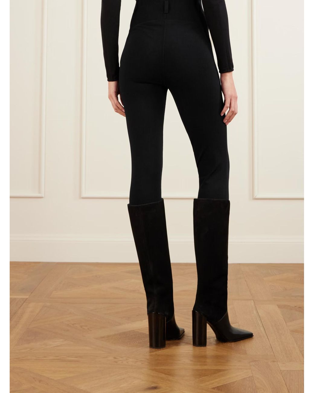 Alaïa Blue Alaïa Knitted Leggings