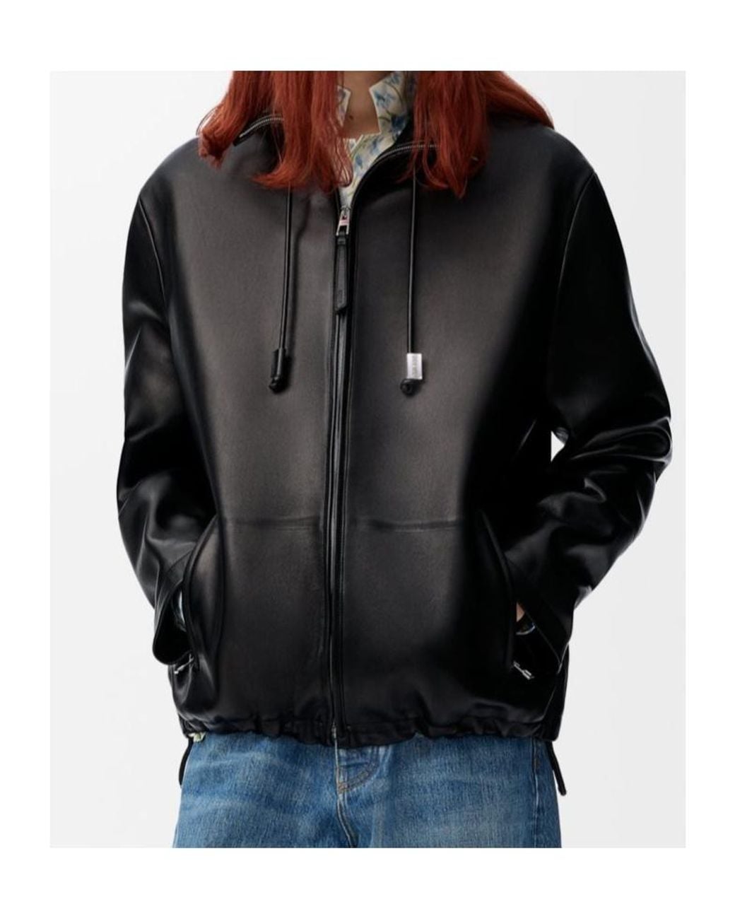 Loewe Black Zip-Up Jacket for men
