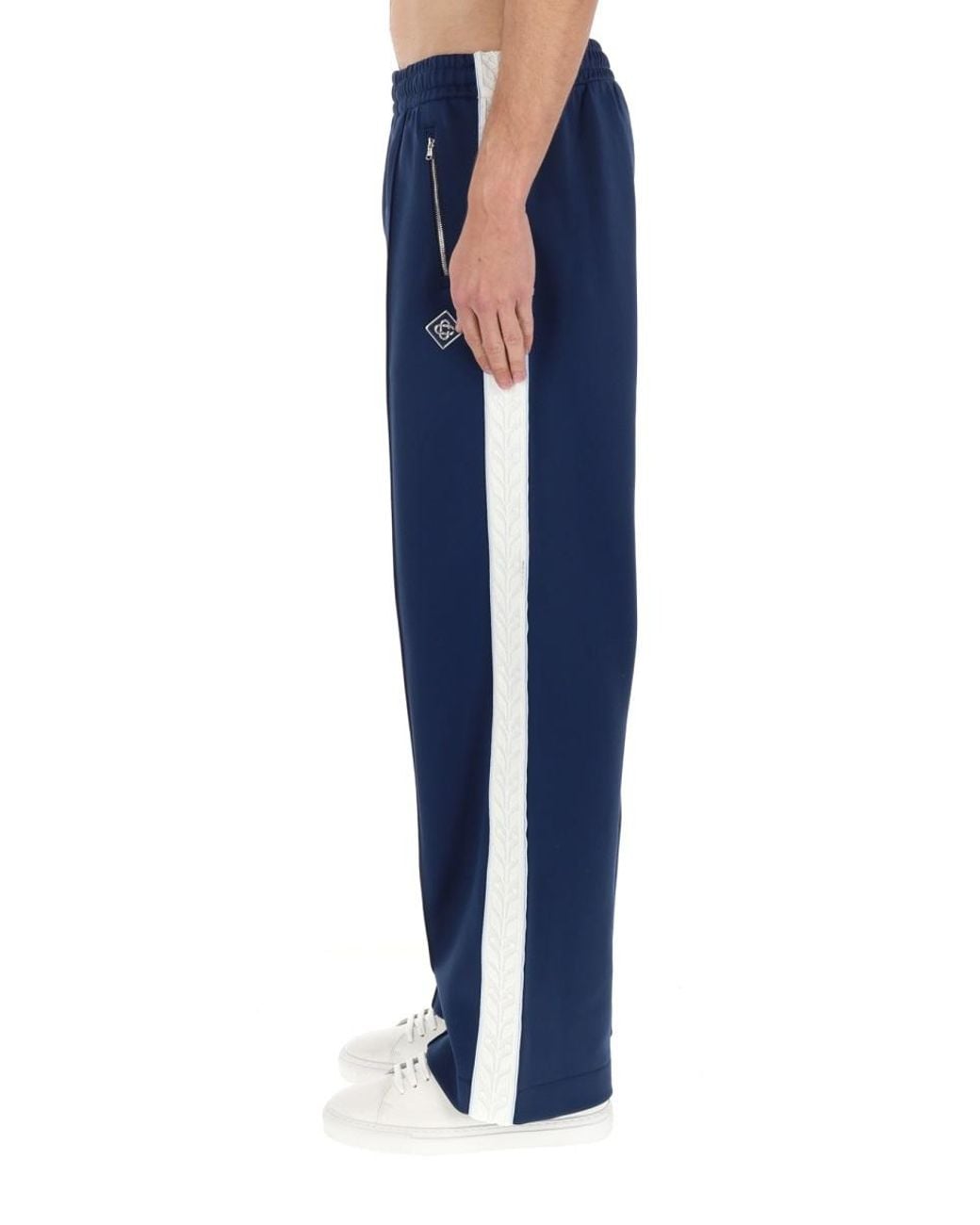 Casablanca Blue Wide Leg Track Trousers for men