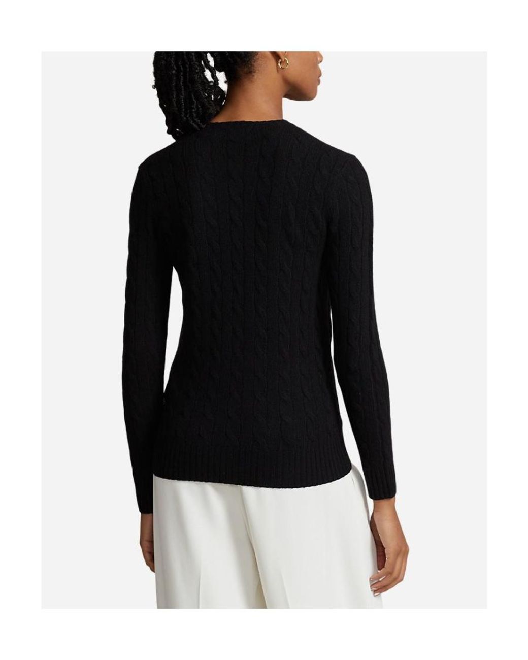 Polo Ralph Lauren Blue Pony Embroidered Cable-Knit Jumper