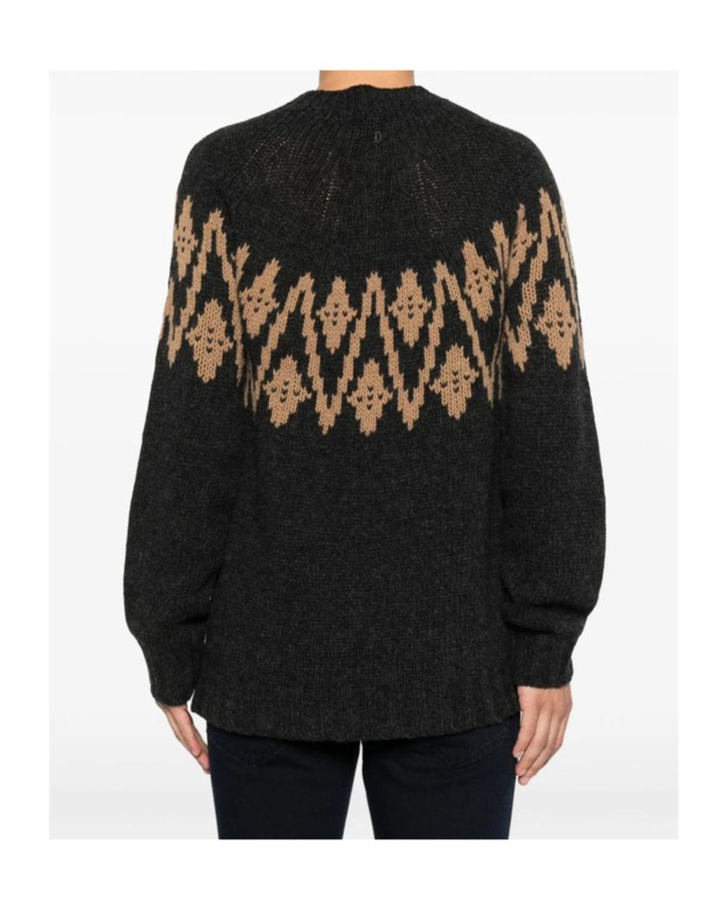 Dondup Black Long-Sleeved Knitwear for men