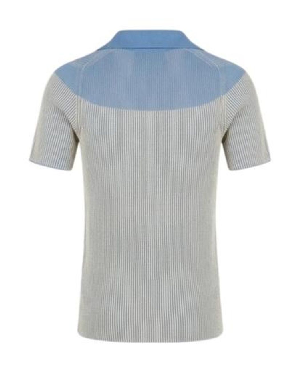 Vivienne Westwood Blue Striped Knit Polo Top
