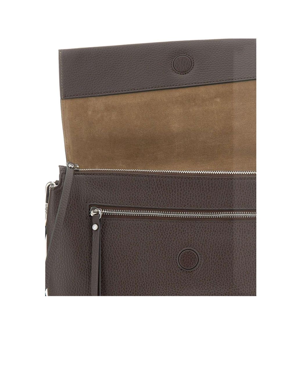 Gianni Chiarini Brown Three Flap Shoulder Bag
