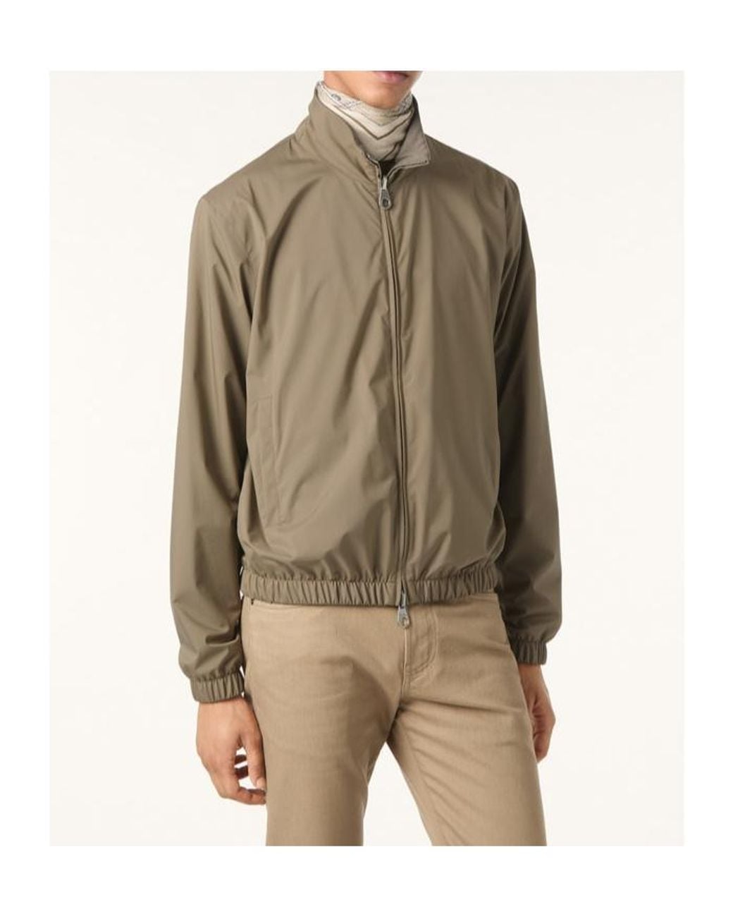 Loro Piana Green Bomber Jacket for men