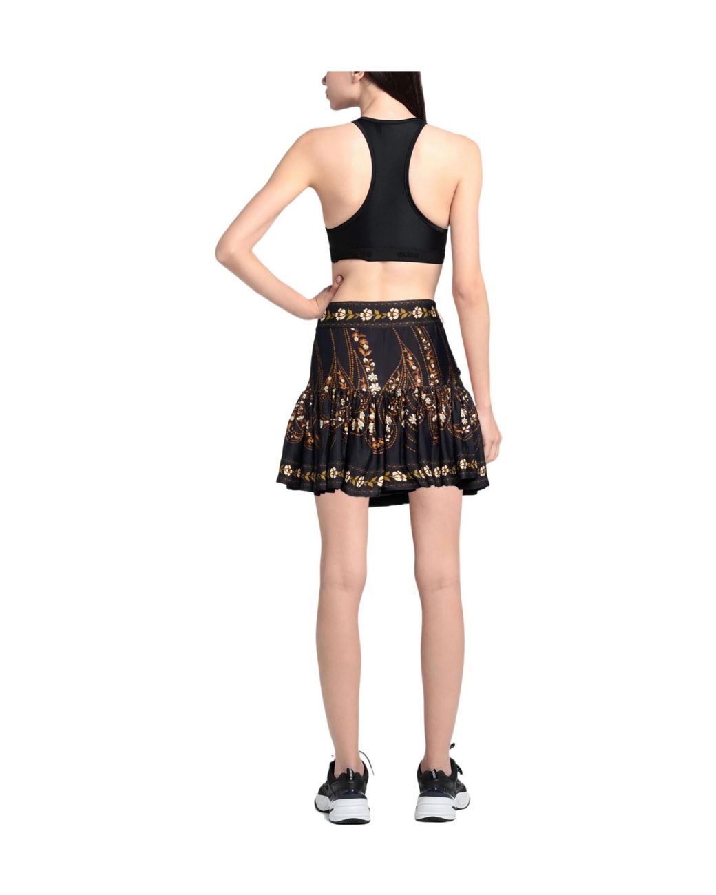 Farm Rio Black Mini Skirt Viscose