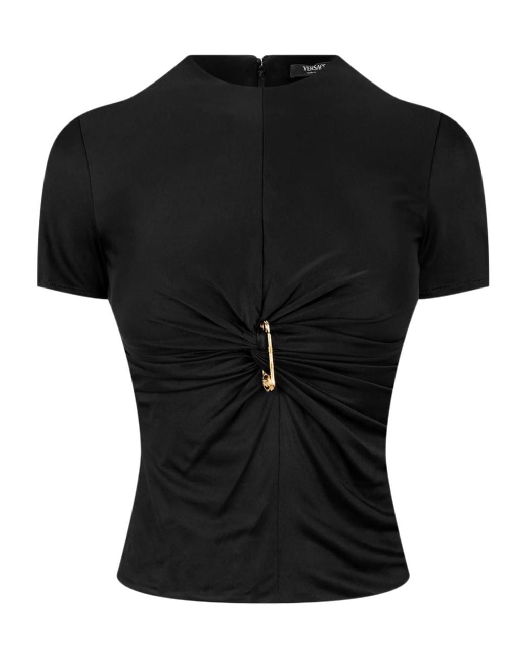 Versace Black Safety Pin Top