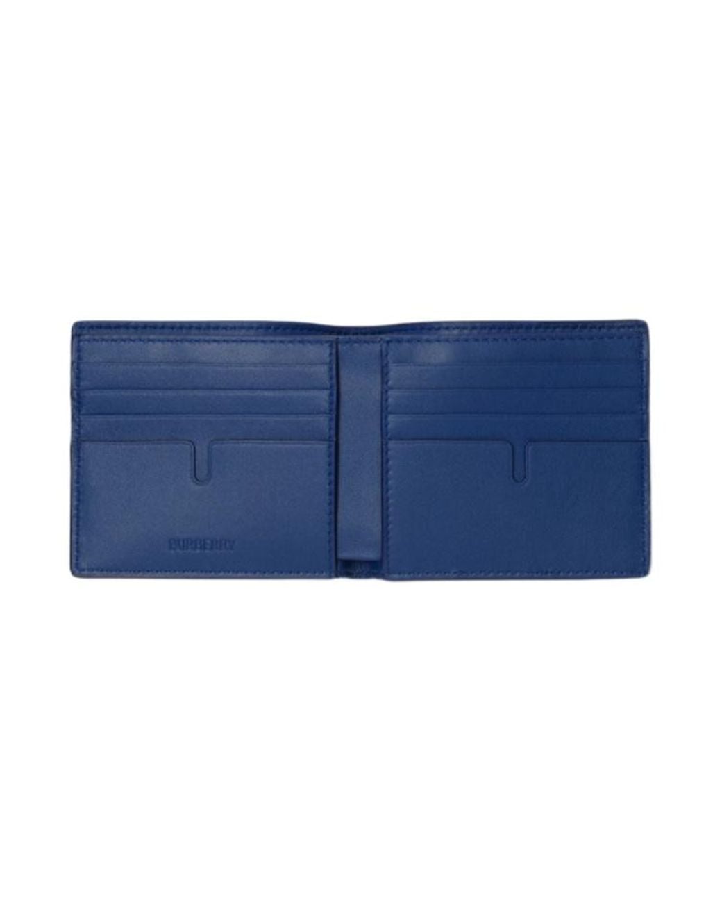 Burberry Black City Check Bifold Wallet for men