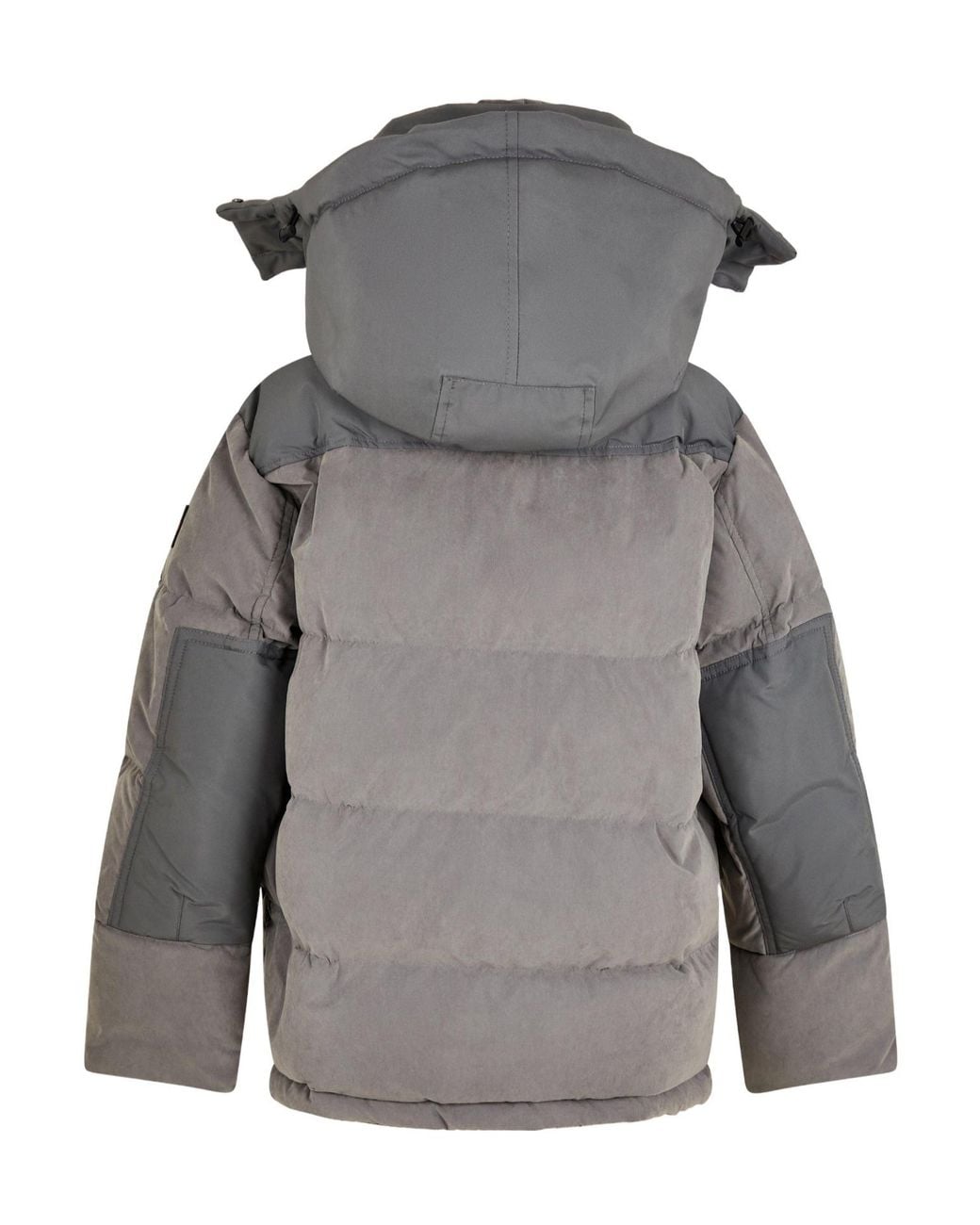 Boss Gray Casual Hooded Down Jacket for men
